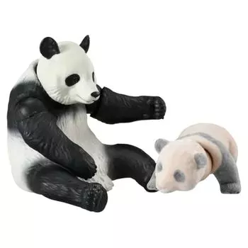 Takara Tomy Ania AL-27 Giant Panda Parent and Child Animal Dinosaur Toy Ages 3+