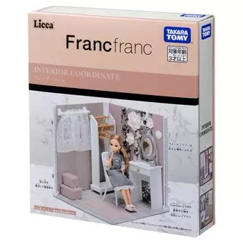 TAKARA TOMY Координация интерьера Гардеробная Игрушка Возраст Ликка-чан (Сотрудничество Francfranc) Переодевалка 3+
