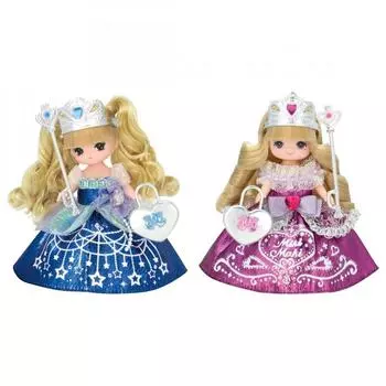 TAKARA TOMY Кукла Licca-chan Dreaming Princess Miki-chan Maki-chan Prism Princess Set Одеваемая кукла Игровой домик Игрушка для детей от 3 лет Проходит проверку на безопасность игрушек