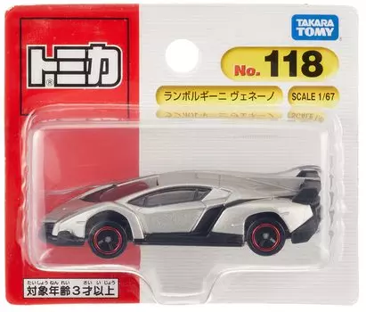 Takara Tomy Lamborghini Veneno Мини-машинка, игрушечная машинка для детей от 3 лет Блистерная упаковка Соответствует стандартам безопасности игрушек Сертификация ST Mark TOMICA TAKARA