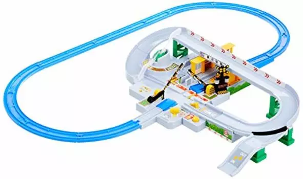 TAKARA TOMY Let s play with Plarail Tomica! It ll come and go! Cancan railroad crossing set W470 x H310 x D110mm