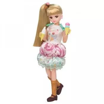 TAKARA TOMY Licca-chan Doll LD-06 Pop n Ice Cream Кукла-наряд Игровой домик Игрушка для детей от 3 лет и старше Стандарт безопасности игрушек прошел сертификацию ST Mark