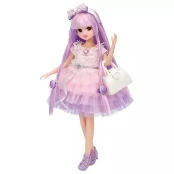 Takara Tomy Licca-chan Dress Rainbow Curl Dress Set Pinky Coordination Dress-up Play Toy Ages 3+