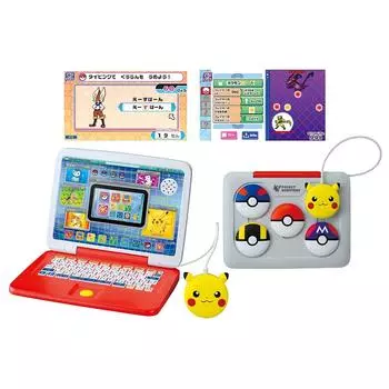 TAKARA TOMY Pikatto Academy Получите ПК с Pokemon PC Educational Для детей от 4 лет и старше Соответствует стандартам безопасности игрушек Сертификация ST Mark Pokemon TAKARA TOMY