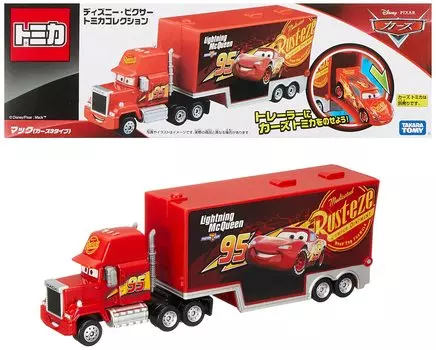 TAKARA TOMY Pixar Tomica Collection Mac 3 Мини-игрушка для детей от 3 лет и старше Упакованная игрушка Соответствует стандартам безопасности Сертификация ST Mark TOMICA