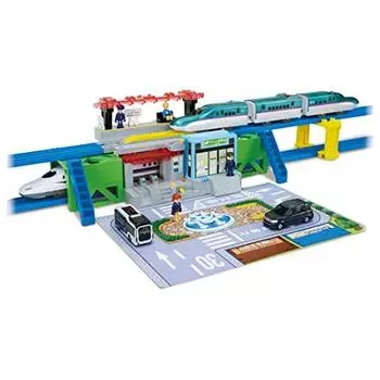 Takara Tomy Plarail Изменение звука! My Station 4WAY игрушечный поезд 3+