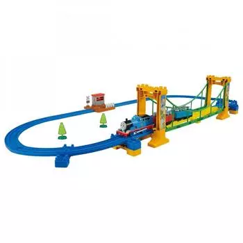 TAKARA TOMY Plarail Thomas the Tank Engine Wobble Suspension Bridge Set Игрушечный поезд для мальчиков от 3 лет и старше Соответствует стандартам безопасности игрушек ST Mark C