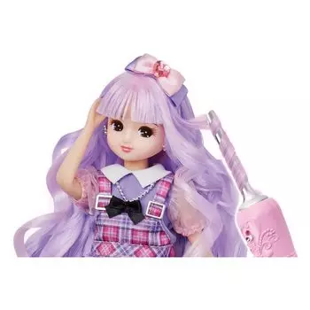 Takara Tomy Plastic Licca-chan Doll Rainbow Curl Licca-chan Dress-up Play Toy for Girls Ages 3 and Up