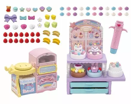 Takara Tomy Пластик Yumedeco Кондитер Пом Пом Вип Одевание Игрушка Домик Возраст Ликка-чан 3+