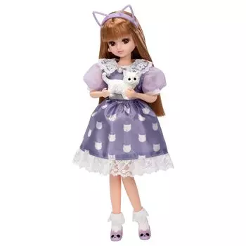 TAKARA TOMY Платье Licca-chan LW-16 I Love Cats, игровая игрушка-одевалка, возраст 3+