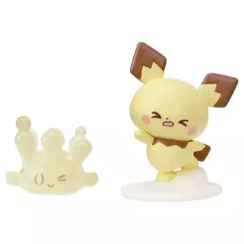 TAKARA TOMY Pocket Monster Pokemon Pokepiece Doll Balloon Pichu & Mahomer