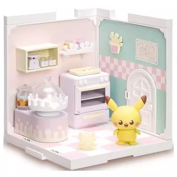 TAKARA TOMY Pokemon Poke Peace House Kitchen Mahomer Pikachu &