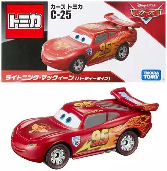 TAKARA TOMY Тачки Дисней Томика С-25 Молния Маккуин (Тип вечеринки) Игрушечная мини-машинка для детей от 3 лет и старше. Стандарты безопасности коробочных игрушек прошли проверку ST Mark.