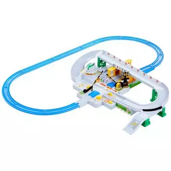 TAKARA TOMY Plarail Давайте играть с Томикой Он будет приходить и уходить Канкан железнодорожный переезд набор Ш470 x В310 x Г110 мм