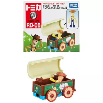 TAKARA TOMY Tomica Dream Tomica Ride On Disney RD-05 Woody & Andy s Toy Box Мини-машинка Игрушка Возраст 3+