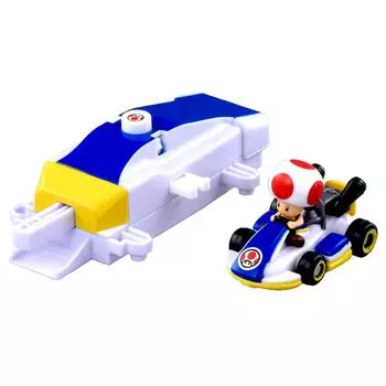 Takara Tomy Tomica Drift Tomica Mario Kart Drift Starter Set Toad Standard Kart Mini Car Toy Ages & 3+