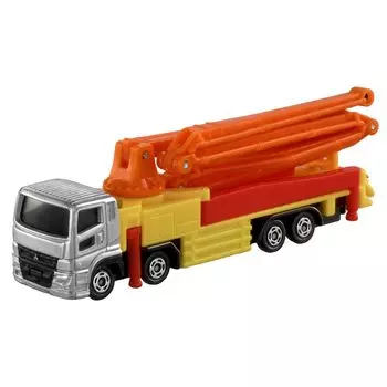 TAKARA TOMY Tomica Long Type Tomica 127 Mitsubishi Fuso Super Great Concrete Pump Car Mini Car Toy Ages No. 3+