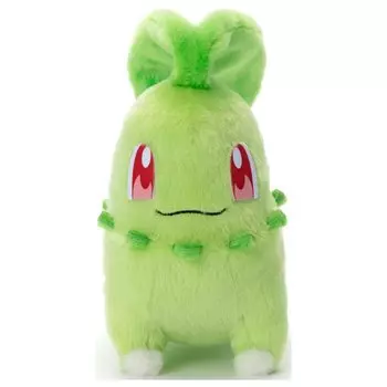 TAKARATOMY Pocket Monster Pokemon Я выбрал плюшевую Чикориту шириной 17 см ARTS вас! ок.