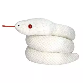 Takeoff White Snake Albino настоящая плюшевая игрушка белый