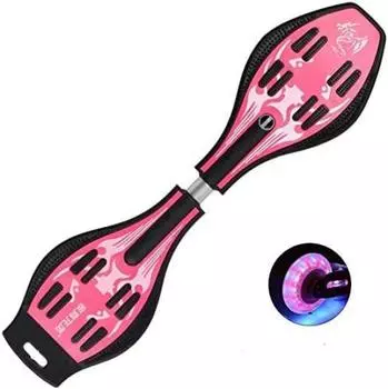 TAKOYI Kickboard Kick Scooter Скейтборд для детей Детский подарок Легко носить с собой Легко собрать День рождения Спортивная игрушка Подарок на Рождество Японский розовый