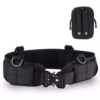 Тактический ремень Molle System Survival Game Belt MOLLE Cobra Buckle Pouch Set [J-HARK] (черный) чёрный
