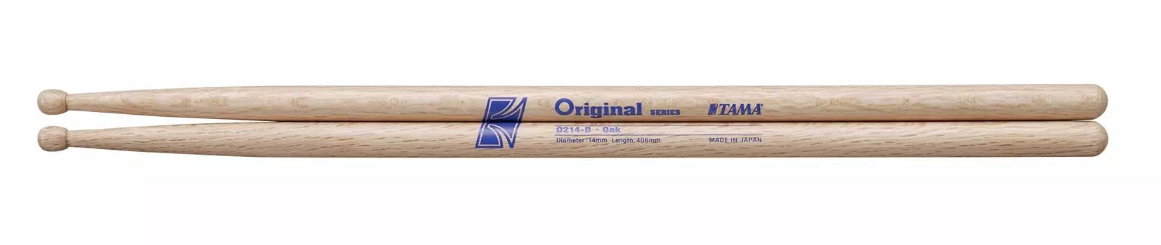 TAMA Oak Drumstick 14mm Ball Tip Beige O214-B