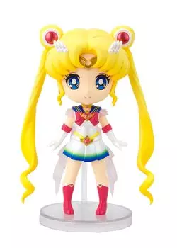 TAMASHII NATIONS Figuarts mini Pretty Guardian Sailor Moon Super Sailor Moon Приблизительно 90 мм окрашенная подвижная фигурка - Вечное издание - ПВХ и АБС