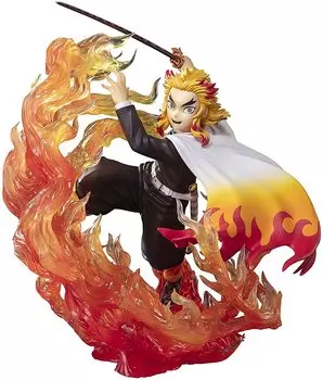 TAMASHII NATIONS Figuarts ZERO Демон Кимэцу но Яиба Ренгоку Анджуро Пламенеющее Дышащее 180 мм Окрашенная Полная Фигурка Убийца Приблизительно. ПВХ/АБС