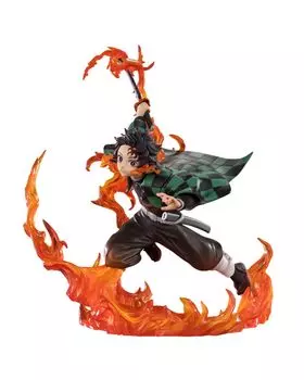 TAMASHII NATIONS Figuarts ZERO Demon Slayer: Kimetsu no Yaiba Kamado Tanjiro Rengoku Tsuba ver. Approx. 195mm PVC & ABS & PC painted finished figure