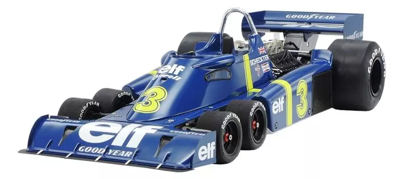 Tamiya 112 Big Scale Series No.36 Tyrell P34 Six Wheeler Plastic Model with Photo-Etched Parts 12036 Molding Color