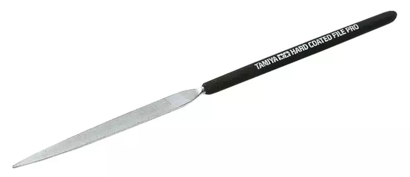 Tamiya Craft Tool Series Hard Coat File PRO Конический пластиковый модельный инструмент 74106 № 106 (ширина 6 мм)