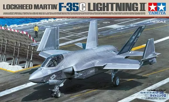 Пластиковая модель Lockheed Martin Lightning II серии Masterpiece от TAMIYA 61127 1/48 №127 F-35C (Самолет)