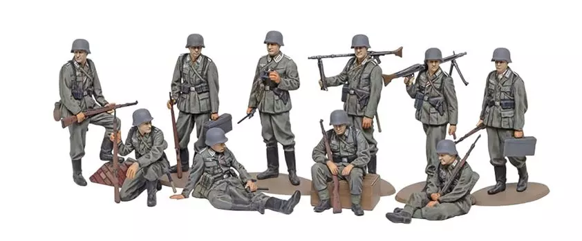 TAMIYA Military Miniature Series Набор немецкой пехоты Второй мировой войны Пластиковая модель 32602 1/48 № 102