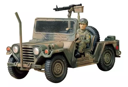 Tamiya Military Miniature Series US Army M151A2 Ford Matte Kennedy Jeep Пластиковая модель 35123 1/35 № 123