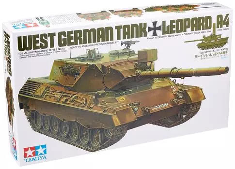 Tamiya Military Miniature Series West German Army Leopard A4 Tank Plastic Model 35112 1/35 No.112