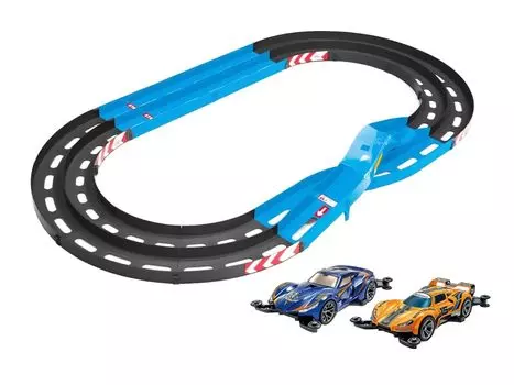 TAMIYA Mini 4WD Special Project Oval Home Circuit 3D смена полосы движения с Chevalier и Estura 95656