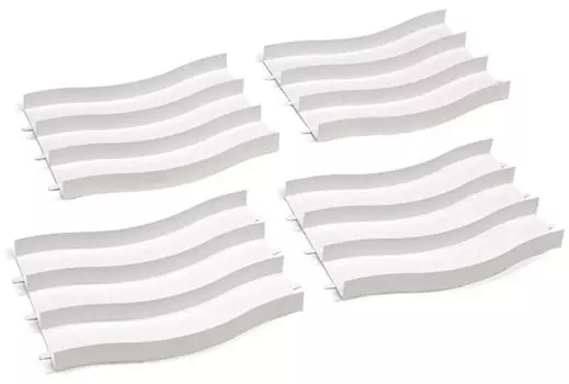 Tamiya Mini 4WD Special Sale Product Japan Cup Junior Circuit Wave Set of 4 69575 (White) (Mini 4WD)