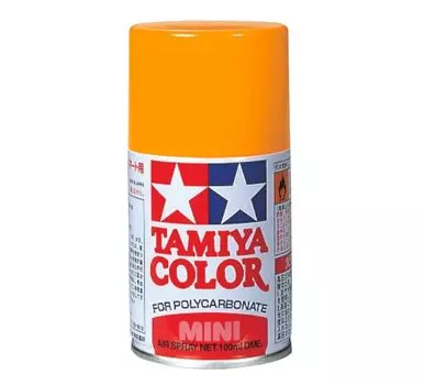 Tamiya Polycarbonate Spray Pure Orange Model Paint 86062 PS-62