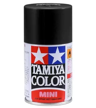 TAMIYA Spray Black Model Paint 85029 TS-29 Semi-gloss