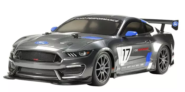 TAMIYA XB Series XB Ford Mustang GT4 окрашенная полная модель с Propo 57918 1/10 № 218 (Шасси ТТ-02)