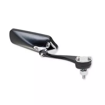 TANAX Napoleon Lisette Motorcycle Piano Black with Blue 8mm Mirrors, Mirrors, Right-Hand Thread, AMS-104-8 чёрный