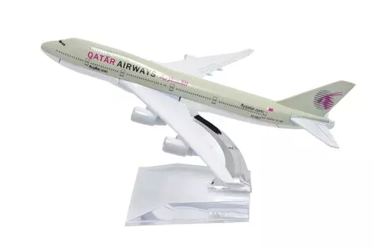 TANG DYNASTY 16 см Qatar Airways Boeing B747 сплав самолет модель игрушка 1/400