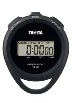 Tanita Stopwatch Black BK Splashproof TD-417