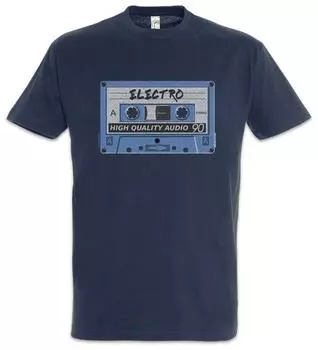 Tape Electro Techno MC DJ Audio Wave Synthe r Музыкальная кассета Футболка унисекс 90-х годов S