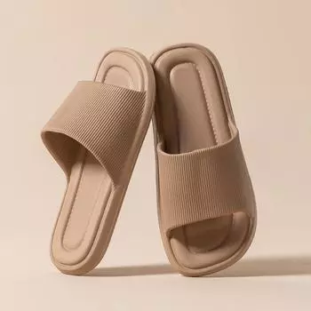 Тапочки EVA step on shit легкие дорожные тапочки женские домашние домашние нескользящие для ванной комнаты летние новые 36-37 [normal size] хаки