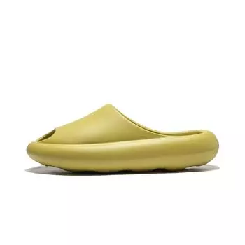 Тапочки Li Ning Slide легкие простые удобные прочные универсальные бесшумные тапочки унисекс оливково-желто-зеленые AZSU003-3 43