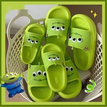 Тапочки-пришельцы Disney Toy Story, милые летние тапочки с мягкой подошвой для женщин и мужчин, шлепанцы для ванной, нескользящие повседневные туфли из ЭВА, сандалии 37-38
