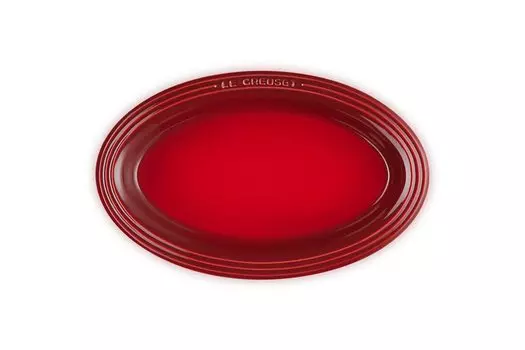 Тарелка Le Creuset Oval Dish 25 см Вишневый Красный Жаропрочная Холодостойкая Подходит для микроволновой печи Моющаяся в посудомоечной машине Тарелка для духовки Жаропрочная тарелка Тарелка для пасты