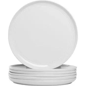 Тарелка обеденная Double Line 10,5 , набор из 6 шт., матово-серая &Dinner Plate
