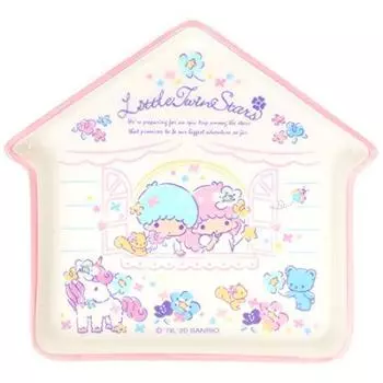 Тарелка Sanrio Little Twin Stars в форме дома (домашняя еда)